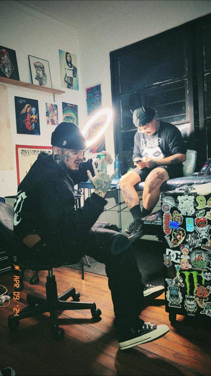 Tattoo studio atmosphere